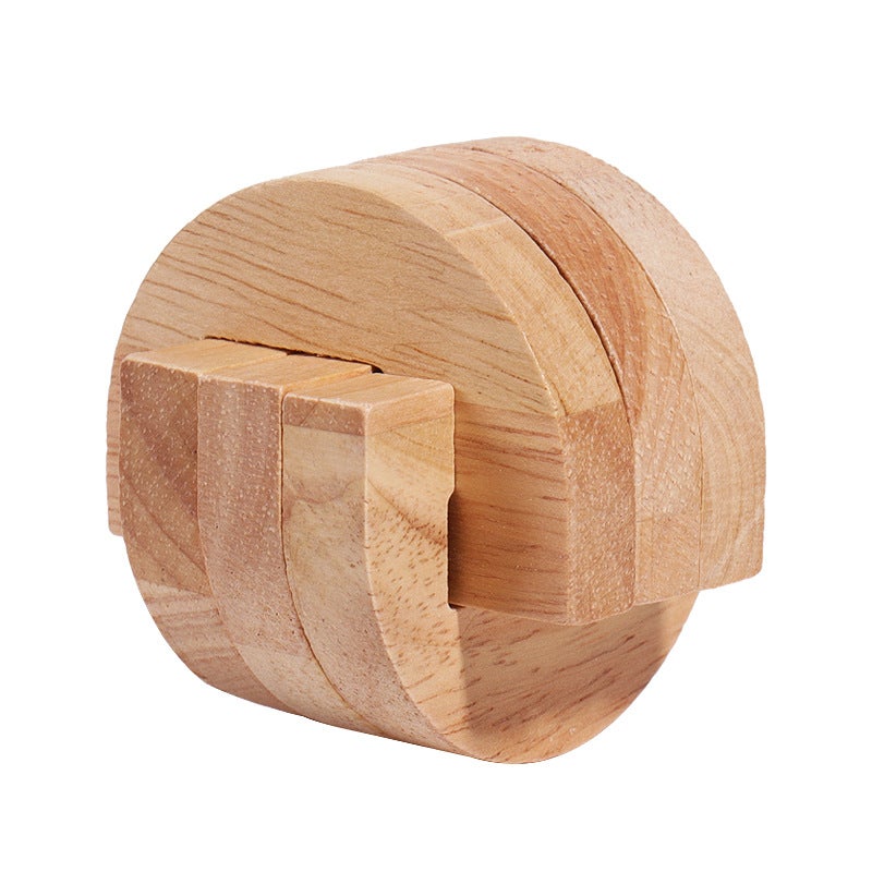 Children'S Educational Gifts Mortise And Tenon Kongming Lock Luban Lock Full Set Of Wooden Year-Old Suit Gift Toys Nostalgic - Image 1